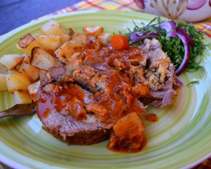 Мясной рулет по-неаполитански