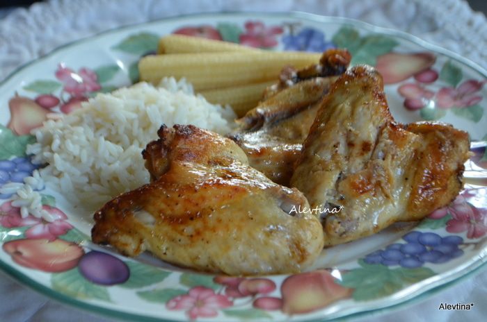 Кисло-сладкие куриные крылышки