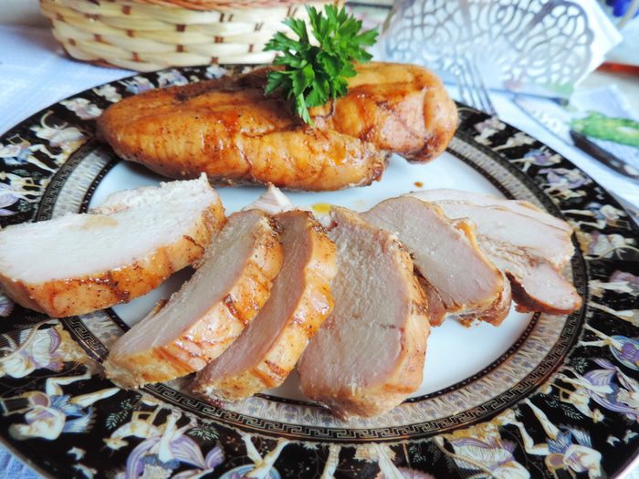 Копченая куриная грудка в домашних условиях