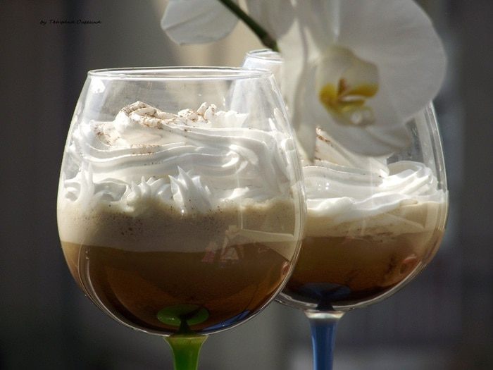 Кофе латте со льдом