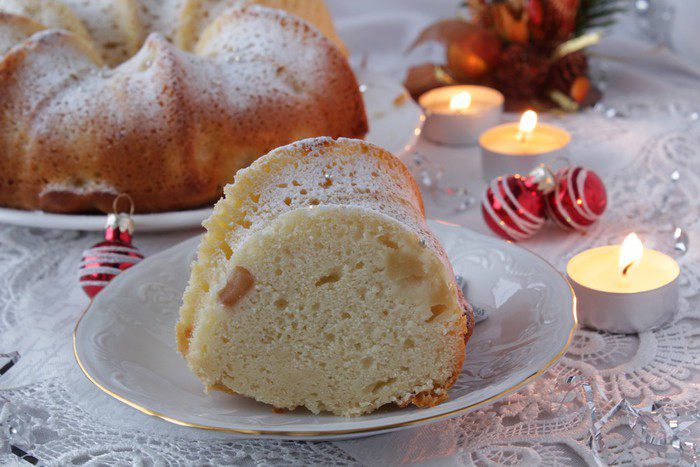 Кекс с грушей и белым шоколадом