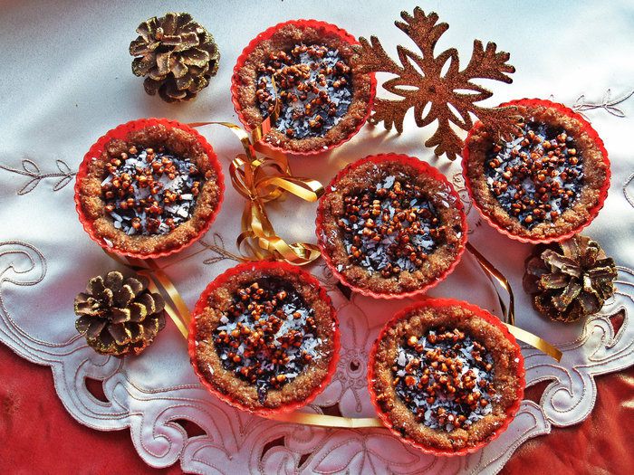 Гречневые корзиночки полные шоколада