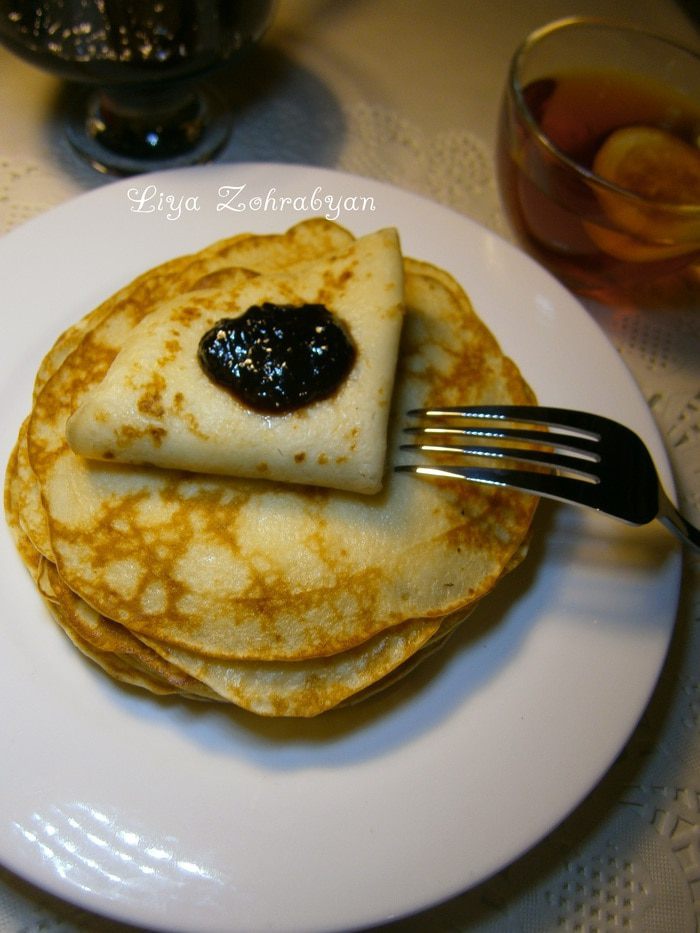 Блинчики капустные с сыром