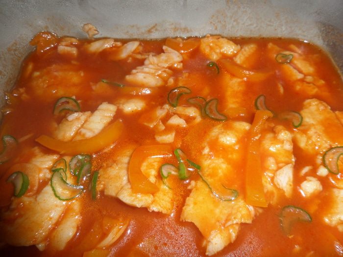 Филе хека в томатном соусе  