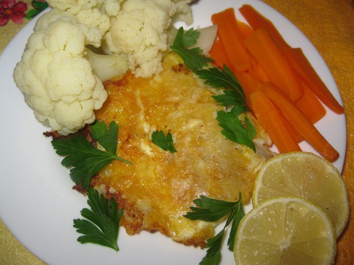 Минтай в сырной корочке