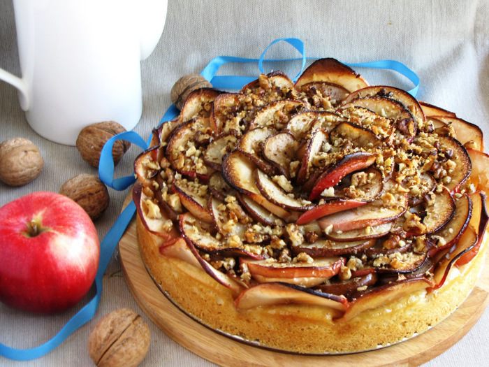 Яблочно-грушевый пирог