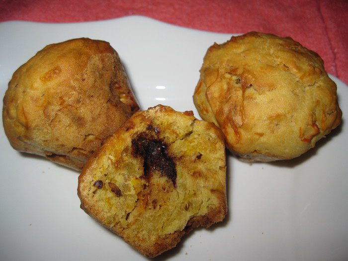 Тыквенные кексы с шоколадом