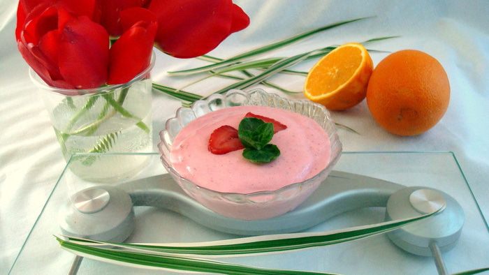 Творожно-клубничное смузи