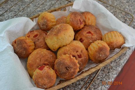 Булочки с творогом и запеченным сладким перцем