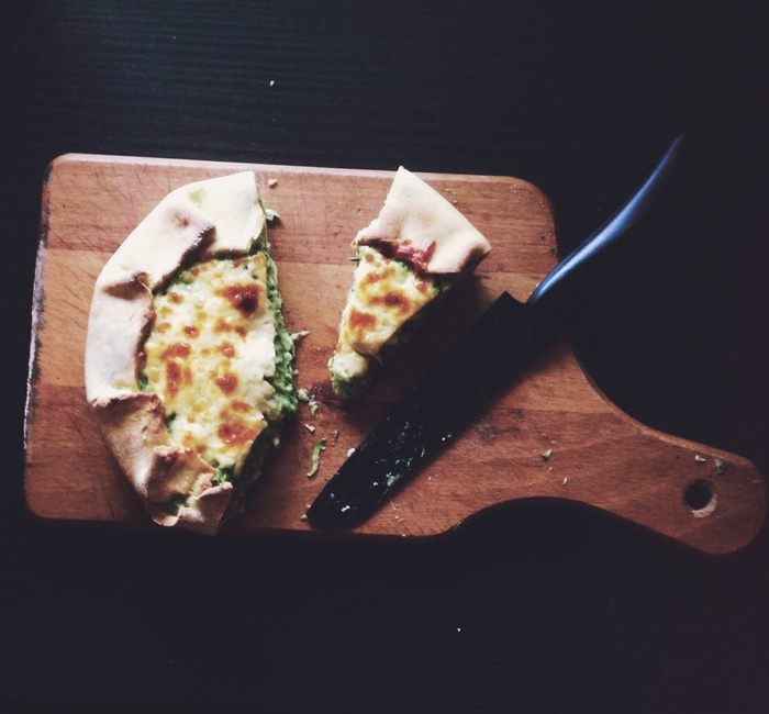 Пирог с цукини и шпинатом