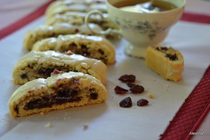 Бискотти с клюквенным вкусом