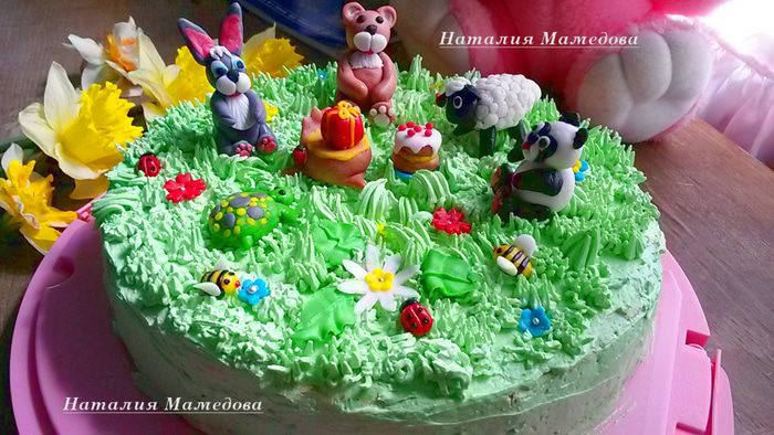 Торт-безе "Сказочная полянка"
