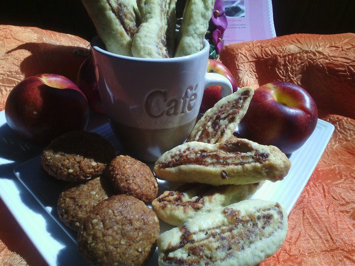 Песочное печенье с финиками 