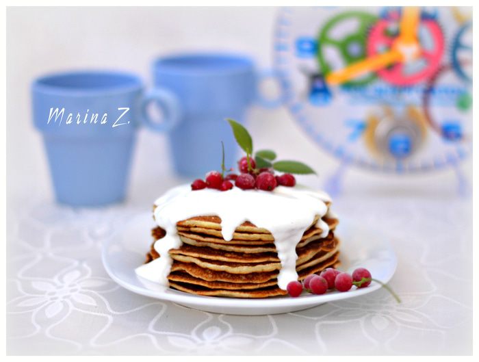 Блинчики с манкой на дрожжах