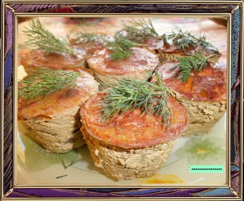 Кексы из куриной печени и языка