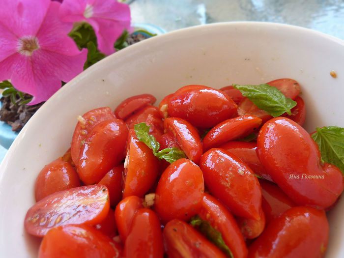 Помидоры с имбирем и лимоном