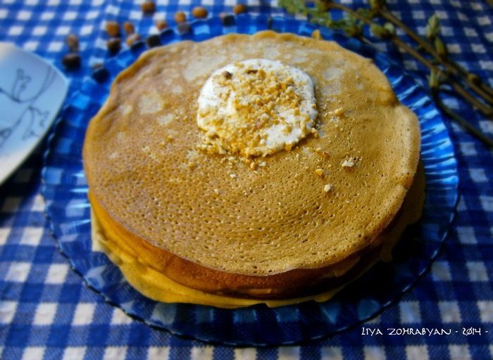 Заварные блины на йогурте