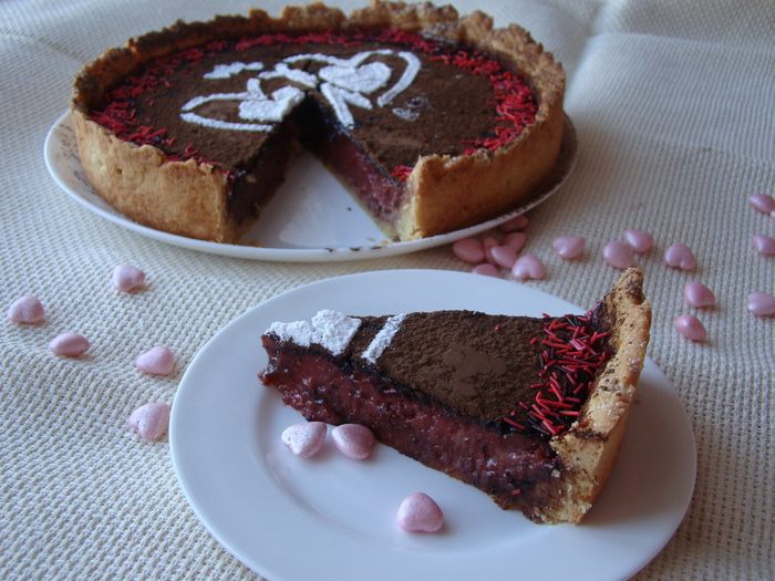 Пирог с барбарисом и калиной