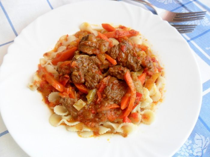 Мясо с овощами