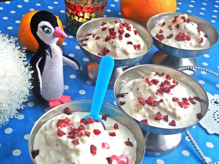 Мороженое из риса и мармелада