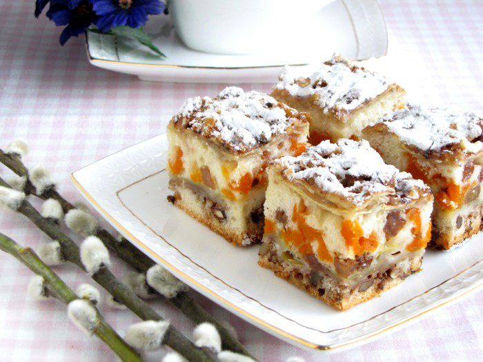 Яблочно-ореховый пирог