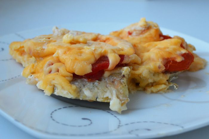 Рыба под сырно-томатной корочкой