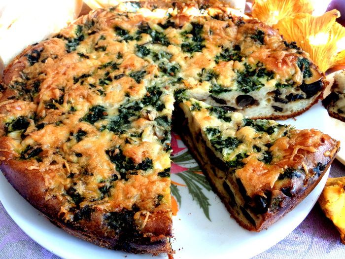 Пирог "Грибная поляна"