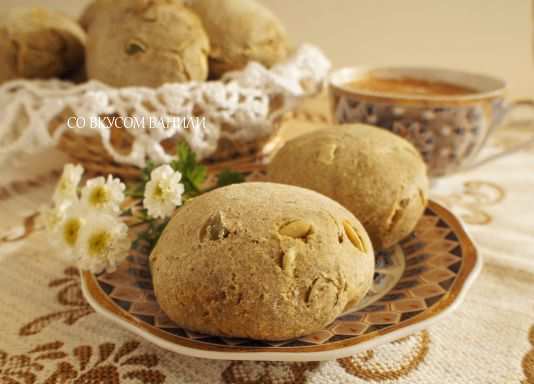 Булочки бездрожжевые с тыквенными семечками