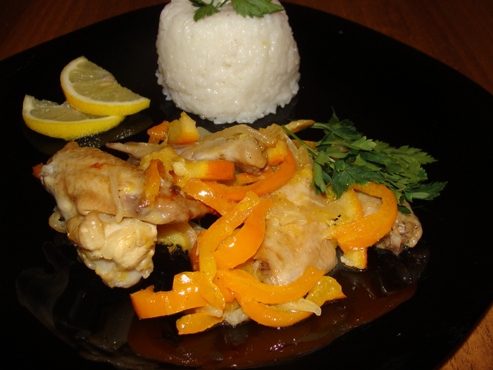 Куриные крылышки с апельсинами