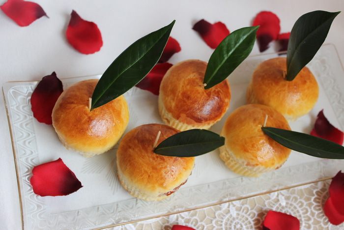 Булочки с начинкой "Наливные яблочки"