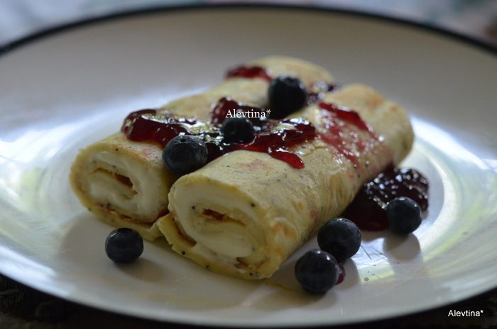 Блинчики со сливочным сыром