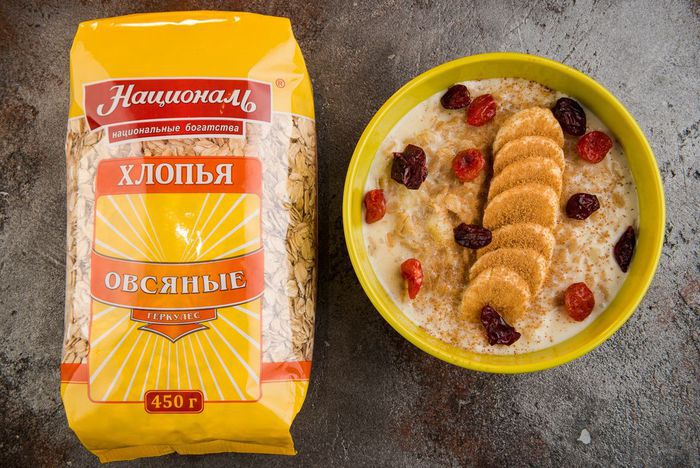 Каша «Геркулес» с бананом