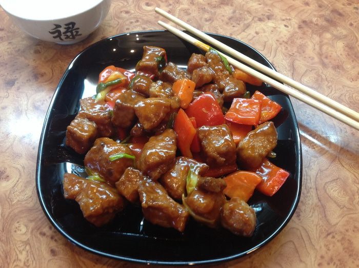 Свинина в кисло-сладком соусе