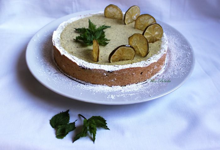 Пирог "Творожный мохито"