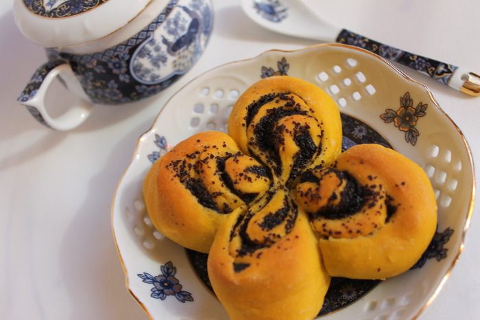 Булочки "Тыквенные цветочки"