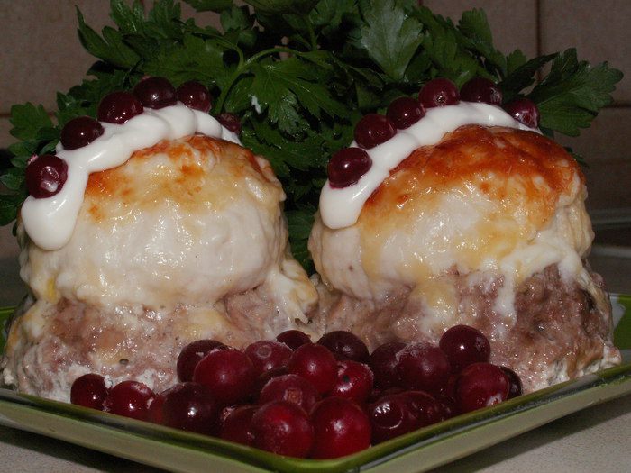 Мясные биточки "Танго втроём"