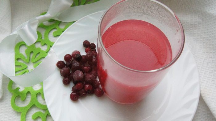 Клюквенный кисель 