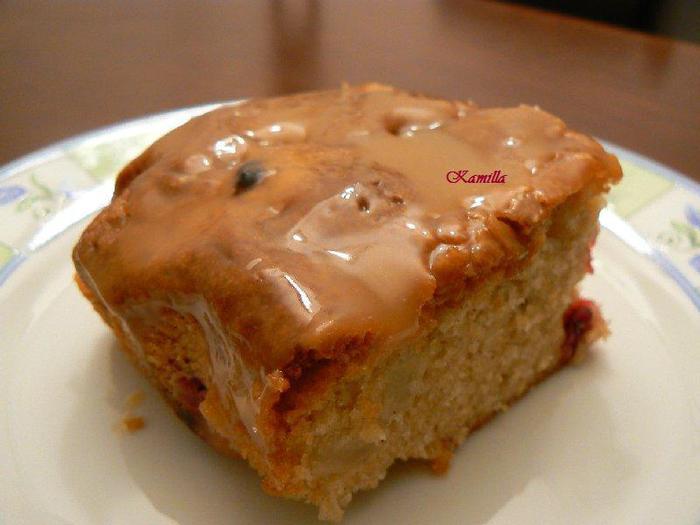 Грушево-клюквенный пирог