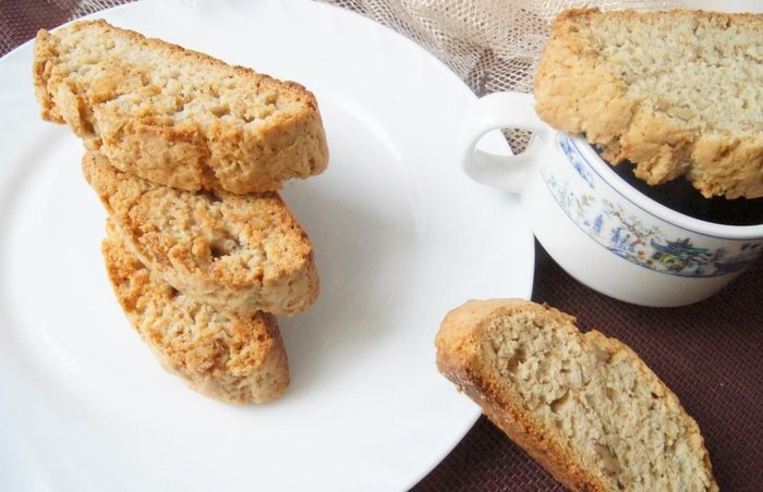 Банановое печенье-бискотти 