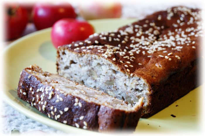 Кекс с яблоком на основе трех видов муки