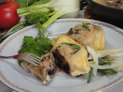 Омлет с грибами (духовой)