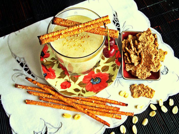 Коктейль творожный к завтраку