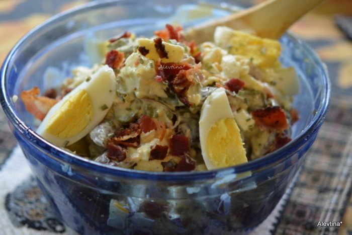 Печеный картофельный салат