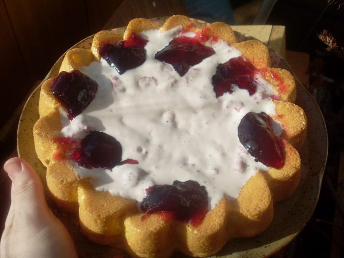 Кукурузный кекс с лимонной цедрой