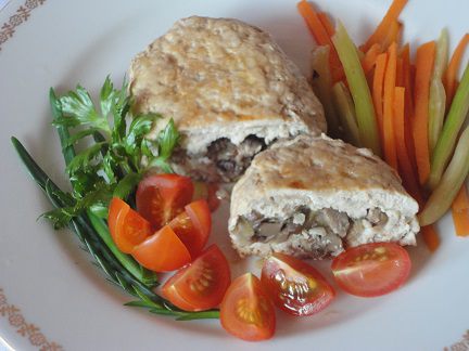 Куриные котлеты с грибами