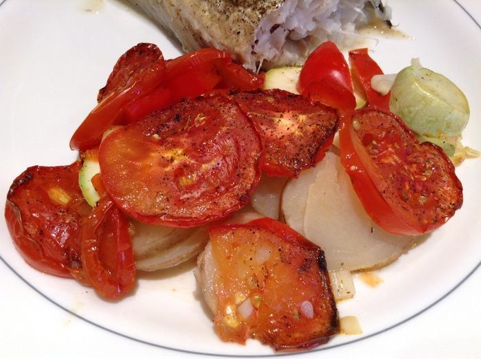 Овощи, запеченные в духовке