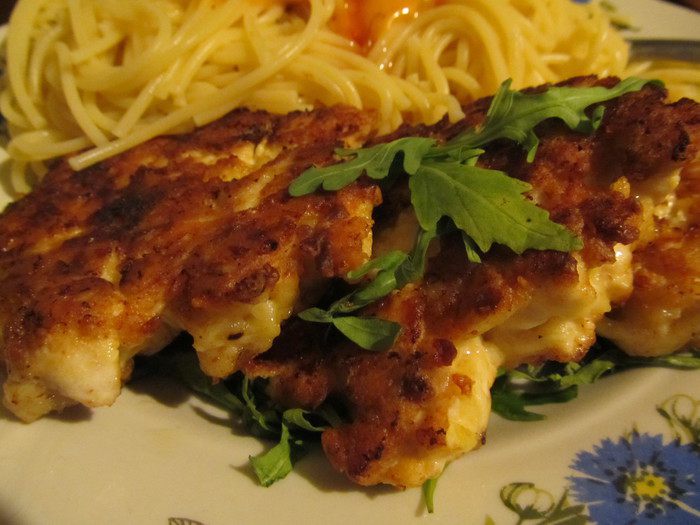 Сырные котлетки из куриного филе