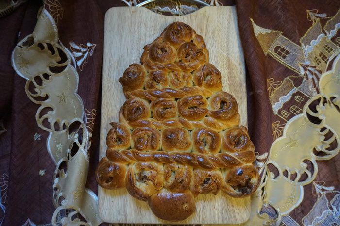 Пирог с мясом и рисом