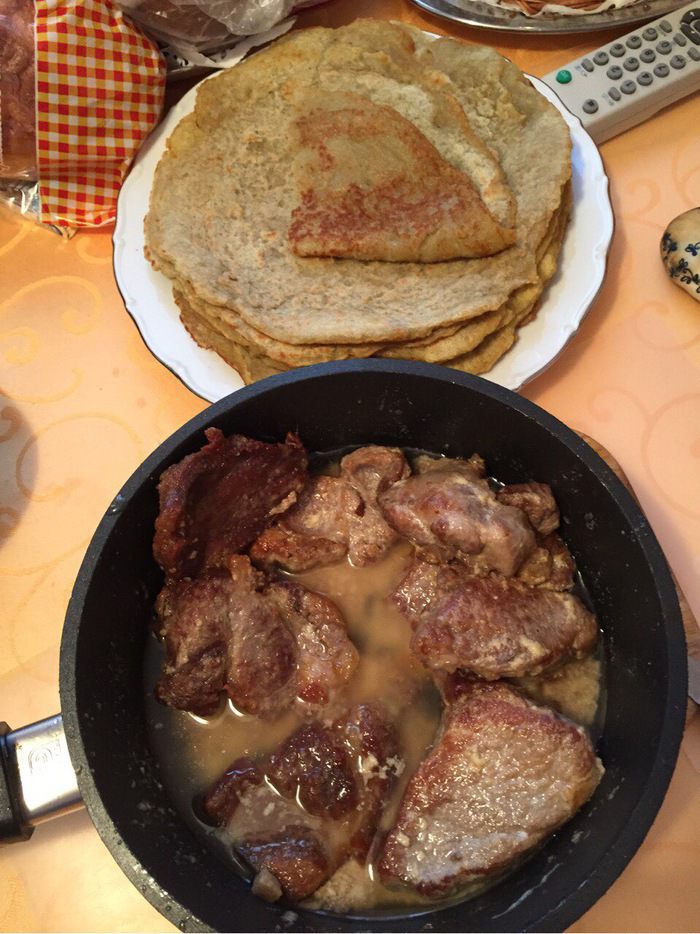 Драник из картофеля со свининой