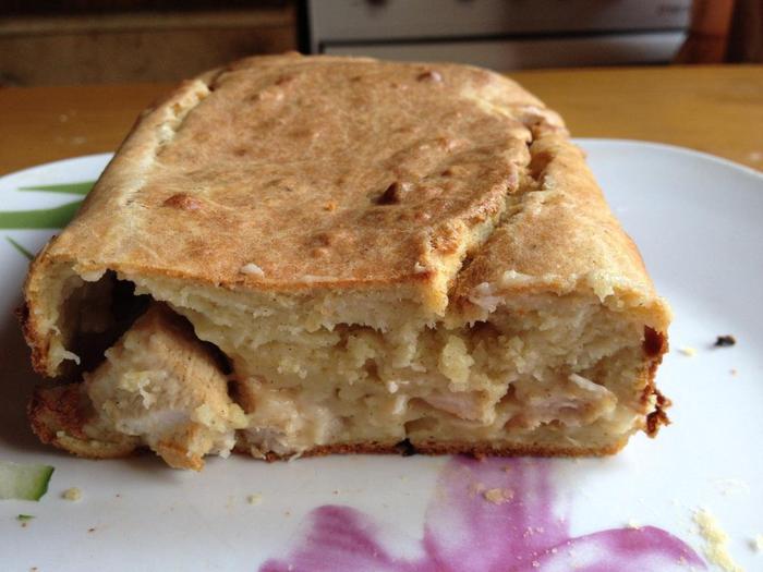 Сырный кекс с курицей (Любителям бутербродов посвящается)